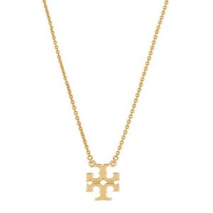 TORY BURCH • Logo Charm Classic Delicate Necklace
